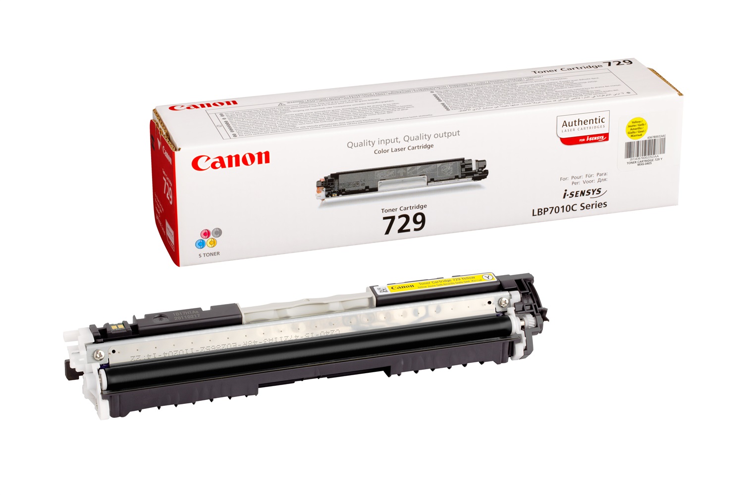 Canon 729 Y Toner Giallo Originale 4367B002 - 1000 Pagine per i-SENSYS LBP 7010C/7018C