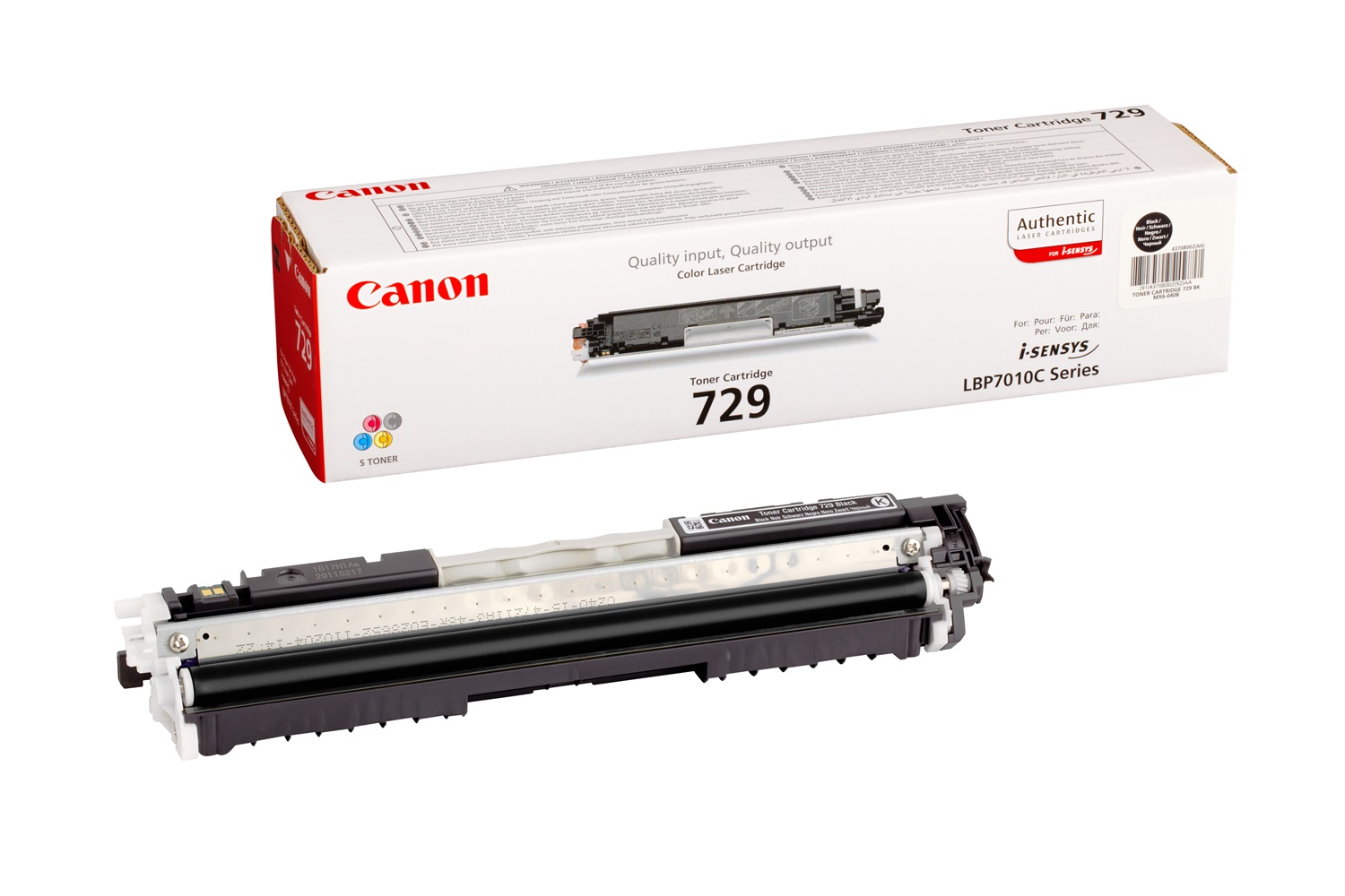 Canon 729 BK Toner Nero Originale - 1200 Pagine - Compatibile con LBP7010C, LBP7018C, LBP7200, LBP7100 CN, LBP7110 CW