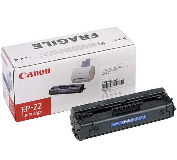 Canon EP-22 Toner Originale Nero 1550A003 - 2500 Pagine per Canon LBP-800, LBP-810, LBP-1120