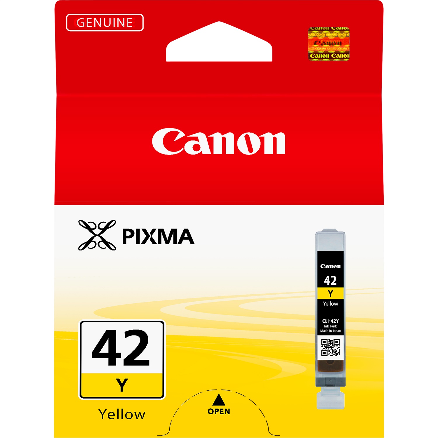 Canon Cartuccia d'inchiostro Giallo CLI-42Y - 13ml, Inchiostro a base di pigmento, Resa standard, Fino a 284 pagine, Compatibile con Pixma PRO-100 e PRO-100S