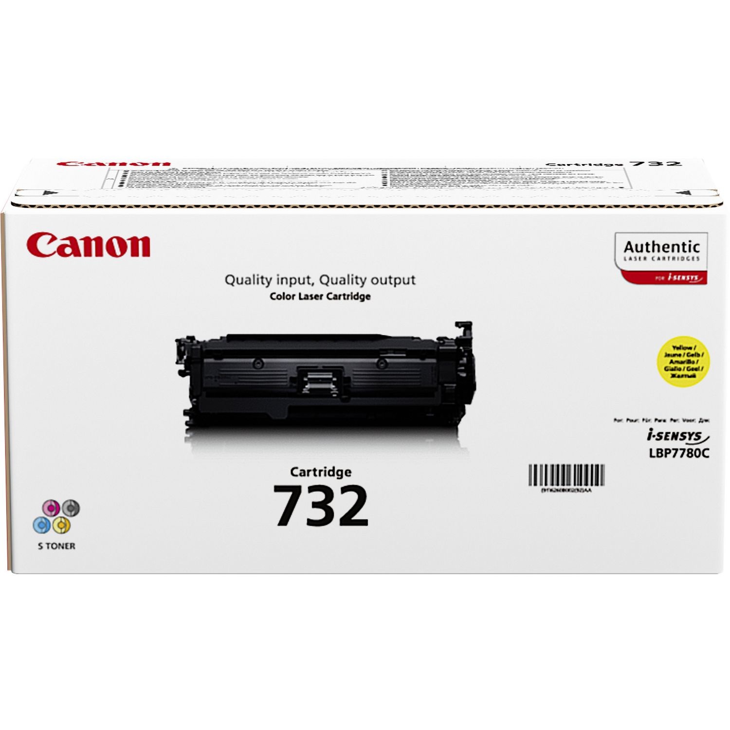 Canon 732Y Cartuccia Toner Originale Giallo - 6400 Pagine - 1 Pz [6260B002]