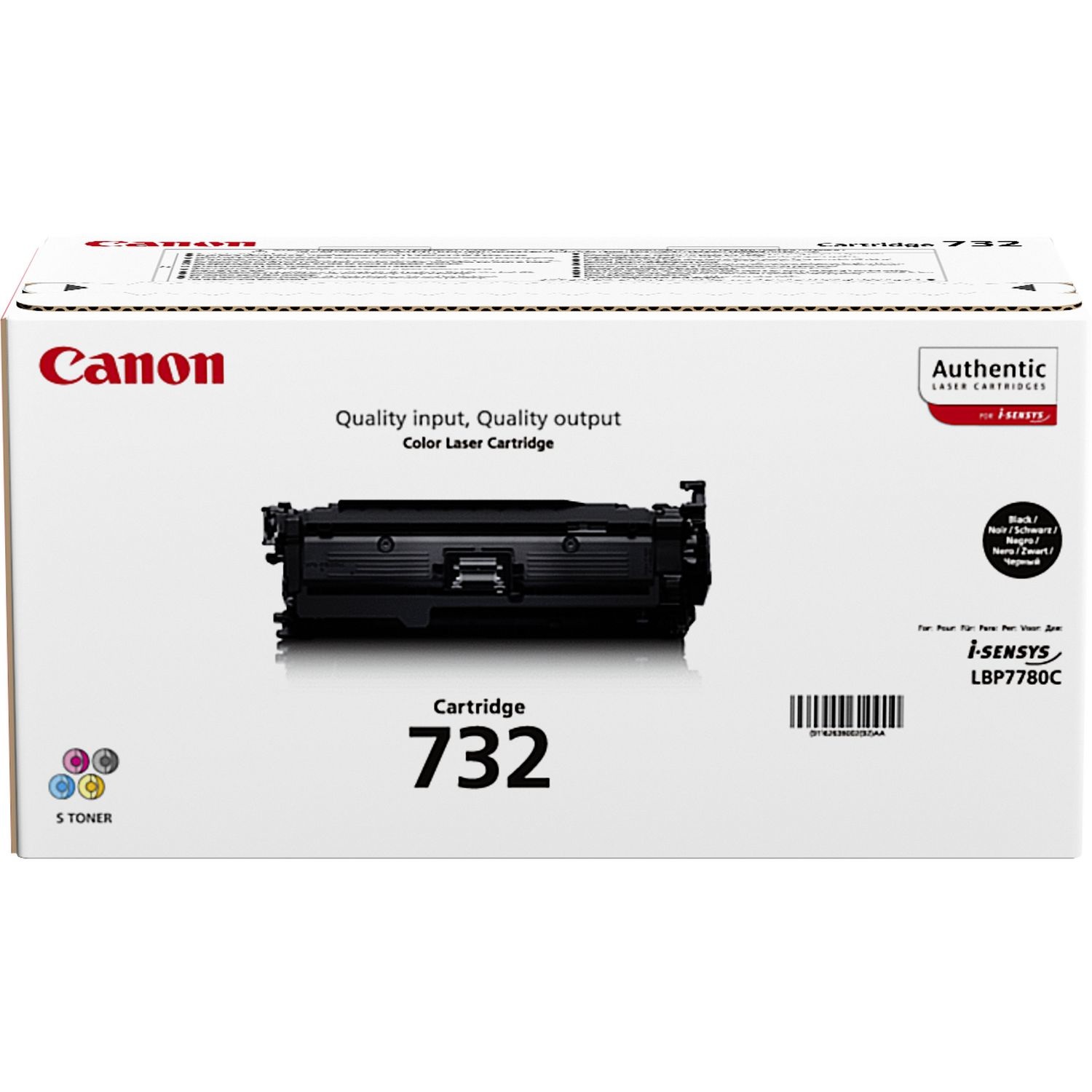 Canon 732K Cartuccia Toner Originale Nero - Resa 6.100 Pagine, Compatibile con Canon LBP 7780CX
