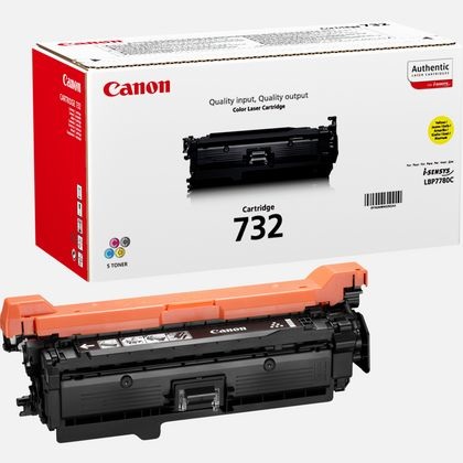 Canon CRG 732 Y Cartuccia Toner Originale Giallo - 6400 Pagine per Canon LBP-5480/7780 e i-Sensys LBP7780Cx