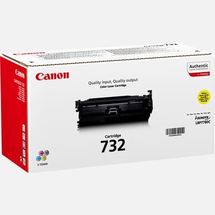 Canon CRG 732 Y Cartuccia Toner Originale Giallo - 6400 Pagine per Canon LBP-5480/7780 e i-Sensys LBP7780Cx