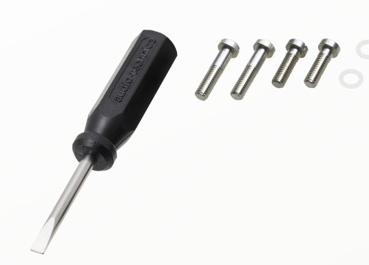 Audio-Technica AT-VM95ML Cartuccia a Stilo Dual Moving Magnet con Stilo Microlinear (Nero/Rosso) - Tensione di Uscita 3,5 mV, Compatibile con Aghi VM95