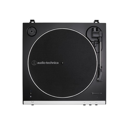 Audio-Technica AT-LP60XBT Giradischi Bluetooth Bianco Completamente Automatico con Trasmissione a Cinghia