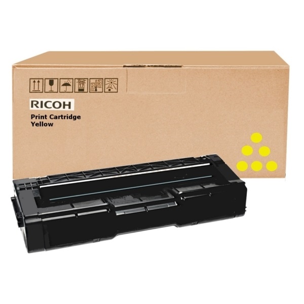 Ricoh Toner Giallo 407639 Originale - 2500 Pagine - Compatibile con Aficio SP C310, C231SF, C232SF, C311N, C312DN