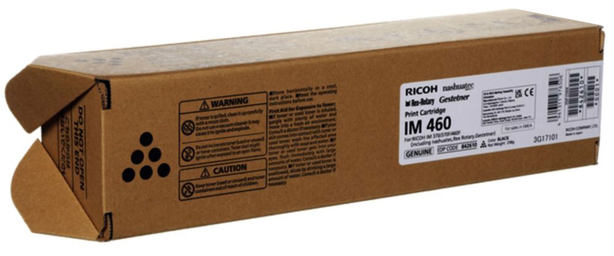 Ricoh Toner Nero Originale 842610 - Compatibile con IM 370, IM 370F, IM 460F - Resa fino a 13500 pagine
