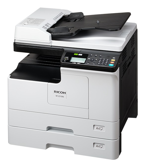 Ricoh M 2310N - Stampante Laser A3 Bianco e Nero, 2400 x 600 DPI, 23 ppm, Toner Incluso