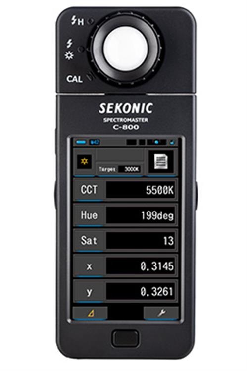 Sekonic C-800 Spectromaster - Misuratore di Colori e Luminosità con Display LCD a Colori, Testa Girevole a 270 Gradi e Misure da 380 a 780 nm