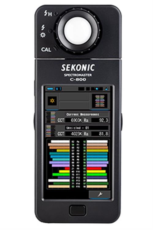 Sekonic C-800 Spectromaster - Misuratore di Colori e Luminosità con Display LCD a Colori, Testa Girevole a 270 Gradi e Misure da 380 a 780 nm