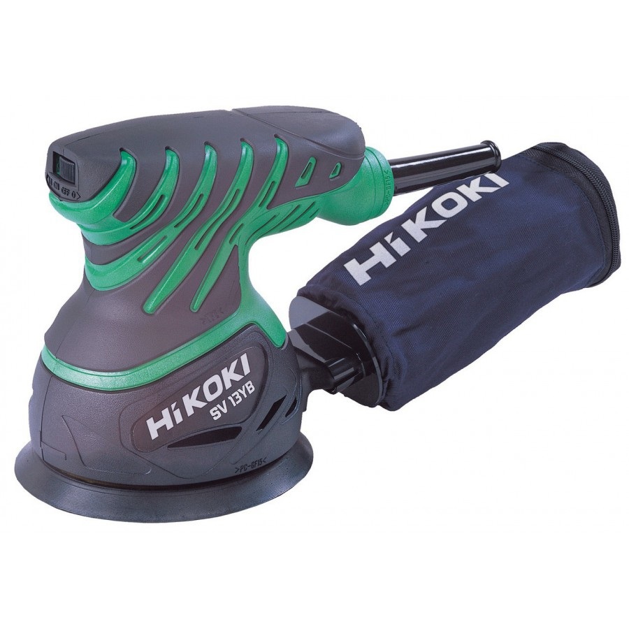 Hikoki SV13YB Levigatrice Roto-orbitale 125mm 230W 12000 Giri/min Verde/Nero con Maletín