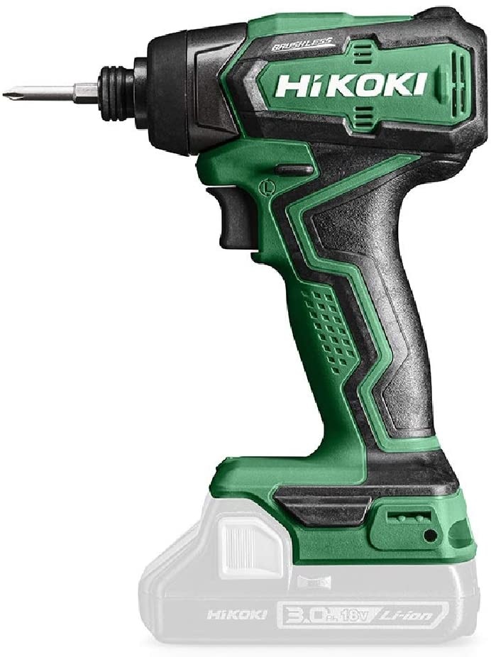 HIKOKI WH18DDW4Z - Avvitatore a percussione 18V, 140 Nm, 0-3200 rpm, senza batteria e caricatore