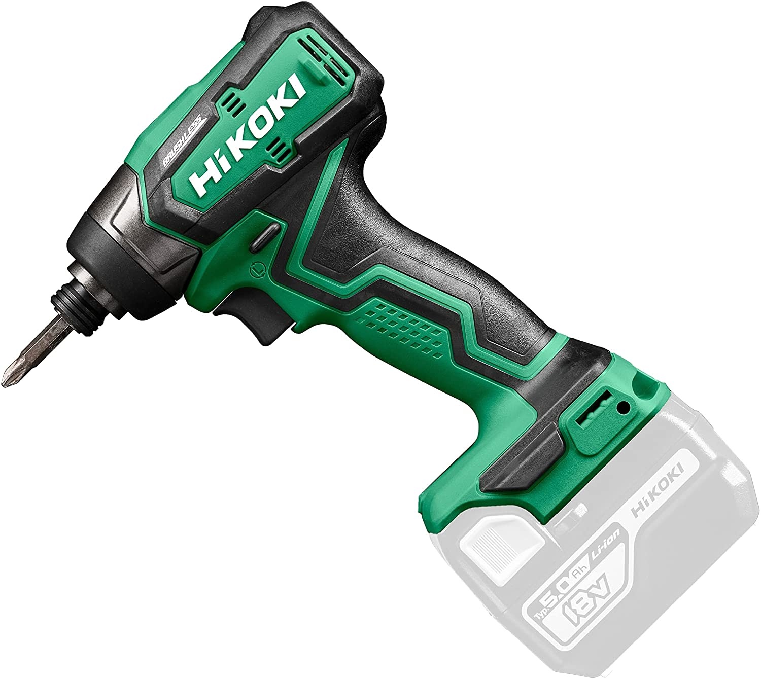 HIKOKI WH18DDW4Z - Avvitatore a percussione 18V, 140 Nm, 0-3200 rpm, senza batteria e caricatore