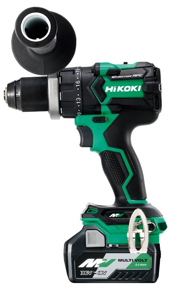 HiKOKI Trapano Avvitatore a Batteria 36V - Motore Brushless, 155 Nm, Mandrino Autoserrante, Tecnologia RFC, Luce LED, Impugnatura Ergonomica