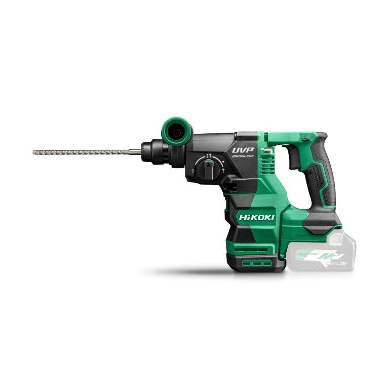 Hikoki DH3628DAW2Z Martello Perforatore Brushless 36V SDS-plus, 0-4300 Giri/min, 3,2 J, con Valigetta HSC III