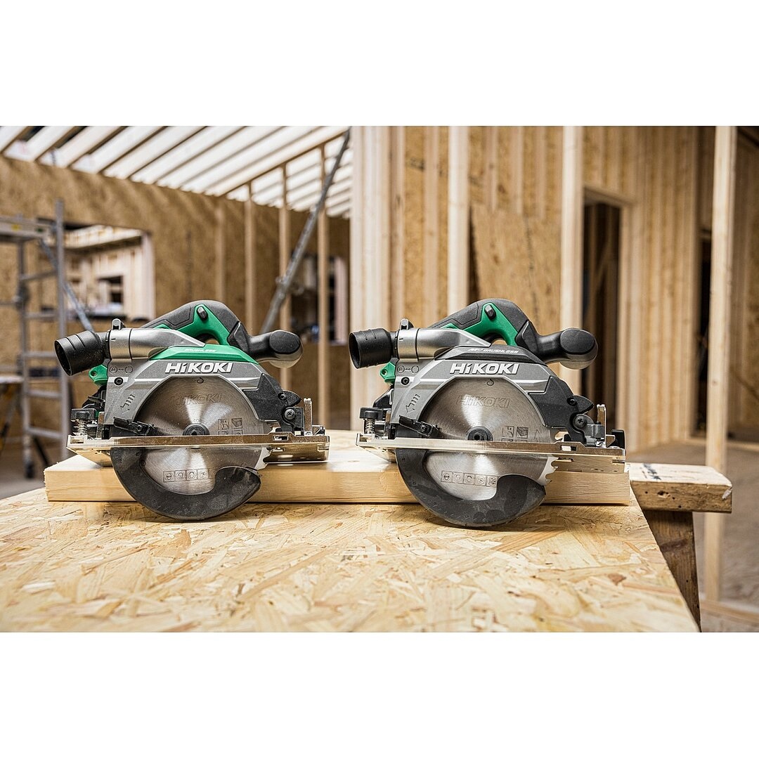 HIKOKI C3606DB Sega Circolare Portatile 36V Brushless Ø 165mm - Profondità di Taglio 66mm, Angolo -5° a 45°, Accessori Inclusi (Senza Batteria e Caricabatterie)