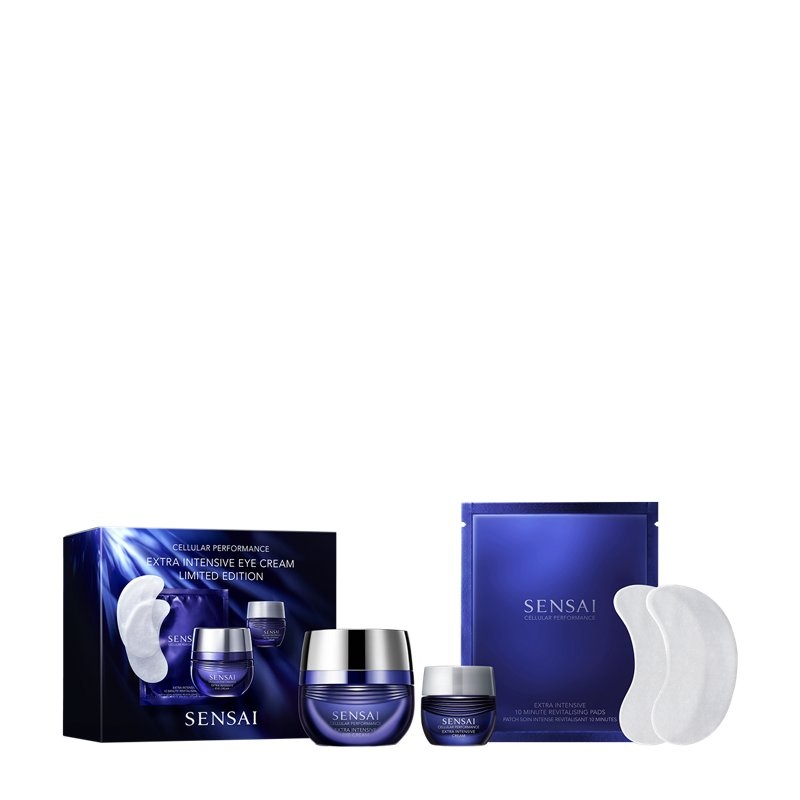 Sensai Extra Intensive Eye Cream Limited Edition - 15 ml 6 ml 1 sachet x 2 pads, Idratante e Levigante per Pelle Universale