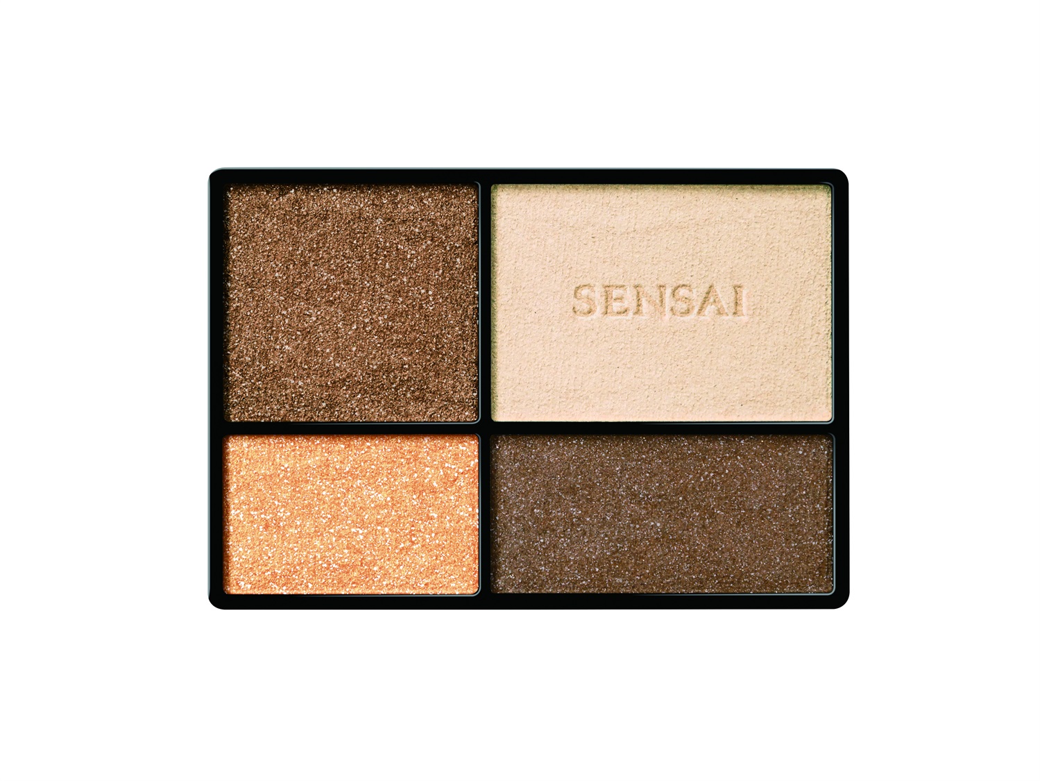 Sensai Eye Colour Palette 01 Shiny Foliage - 3.7g, Quattro tonalità setose, Finish mat e lucido