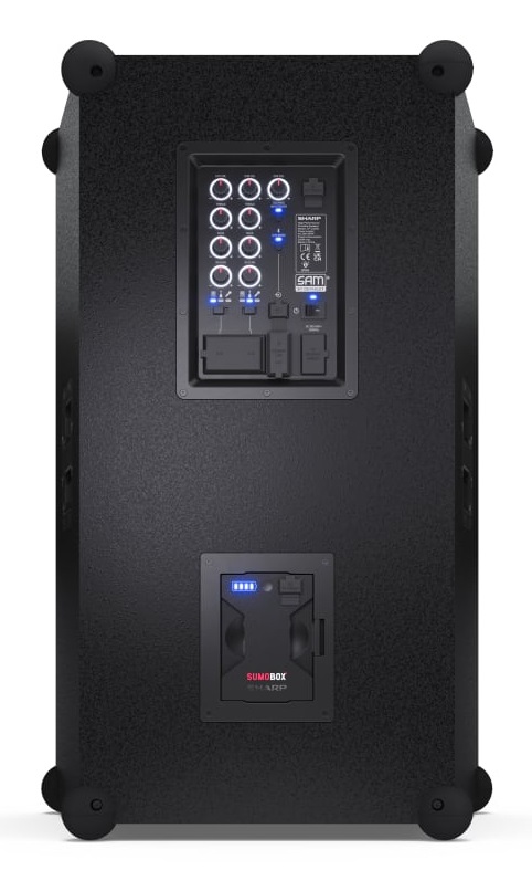 Sharp CP-LS200 Altoparlante Portatile 200W con Batteria Ricaricabile e Resistenza agli Schizzi