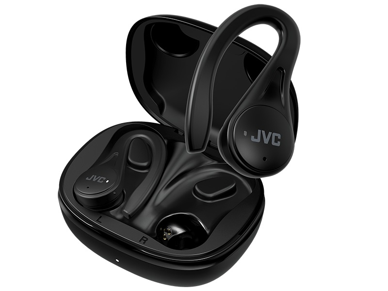 JVC HA-EC25T Auricolari Sportivi Senza Fili Leggeri con Batteria Fino a 30 Ore e Resistenza all'Acqua IPX5