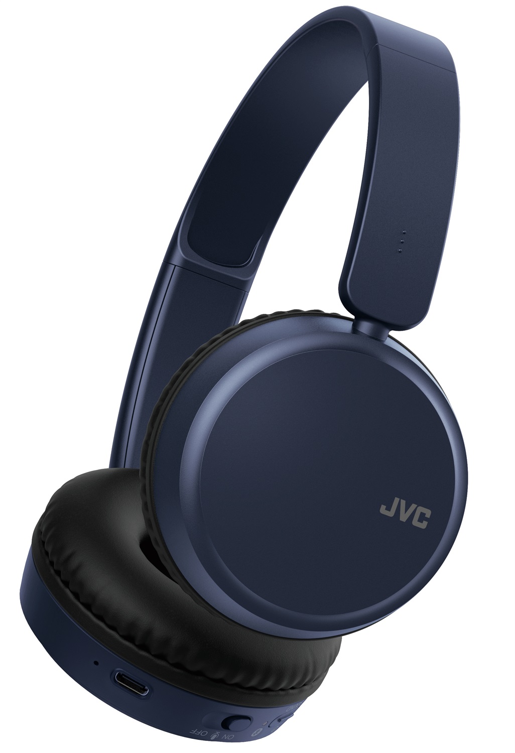 JVC HA-S36W Cuffie Wireless a Padiglione Chiuso Bluetooth Blu con Microfono, 35 Ore di Batteria, 20-20000 Hz, Pieghevoli e Leggere