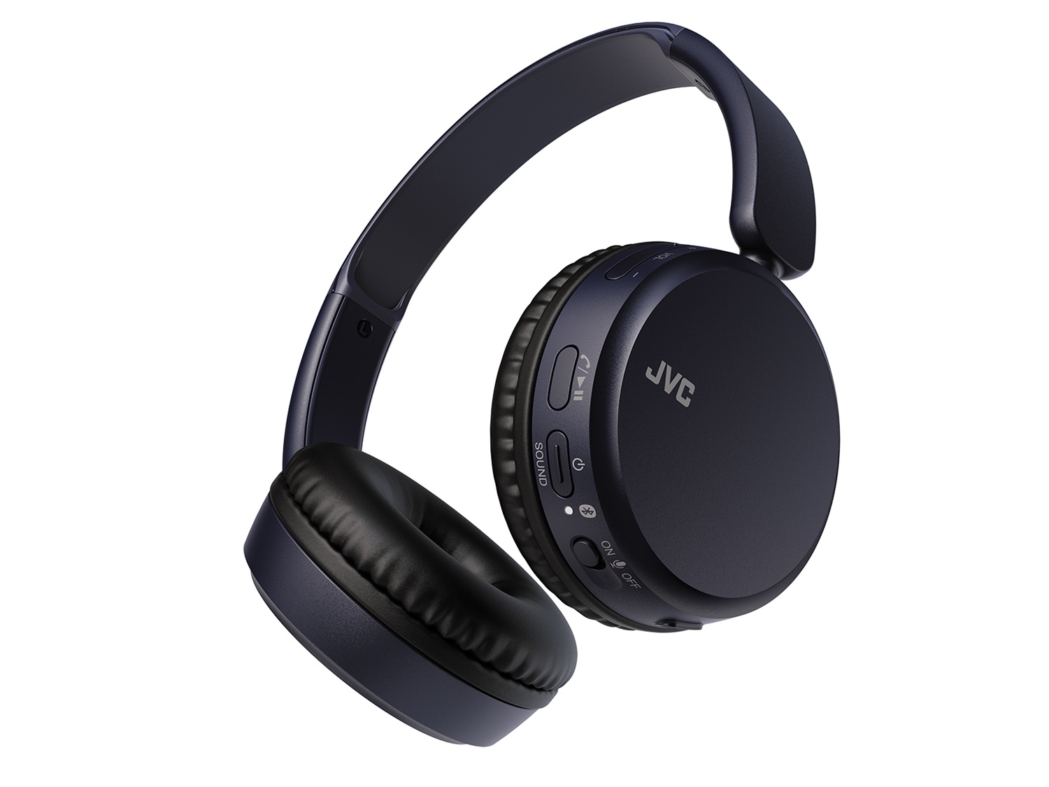 JVC HA-S36W Cuffie Wireless a Padiglione Chiuso Bluetooth Blu con Microfono, 35 Ore di Batteria, 20-20000 Hz, Pieghevoli e Leggere