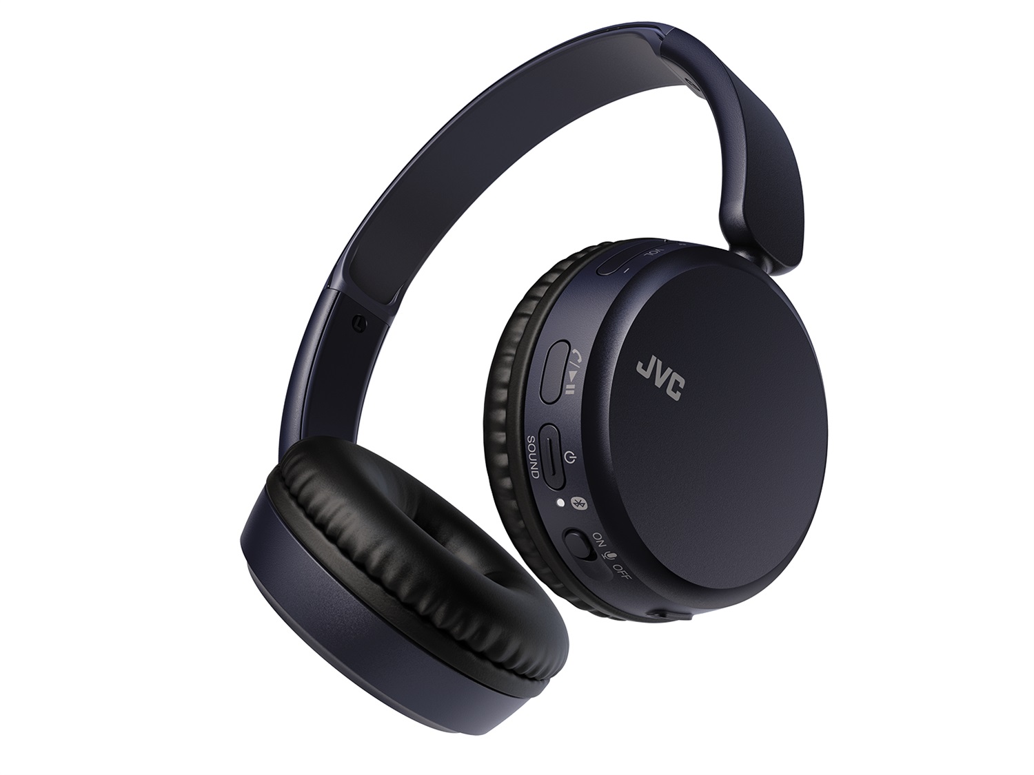 JVC HA-S36W Cuffie Wireless a Padiglione Chiuso Bluetooth Blu con Microfono, 35 Ore di Batteria, 20-20000 Hz, Pieghevoli e Leggere