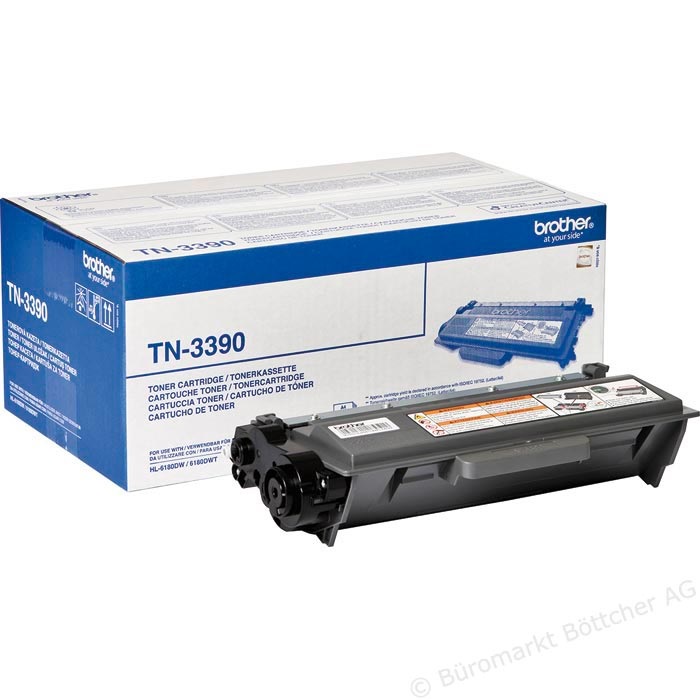 Brother TN-3390P Cartuccia Toner Originale Nero - Resa 12.000 Pagine, 1 pz