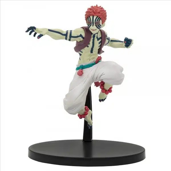 Banpresto Action Figure Akaza - Demon Slayer: Kimetsu No Yaiba - Vibration Stars 13 cm - Multicolore - Figura da collezione per appassionati di Anime