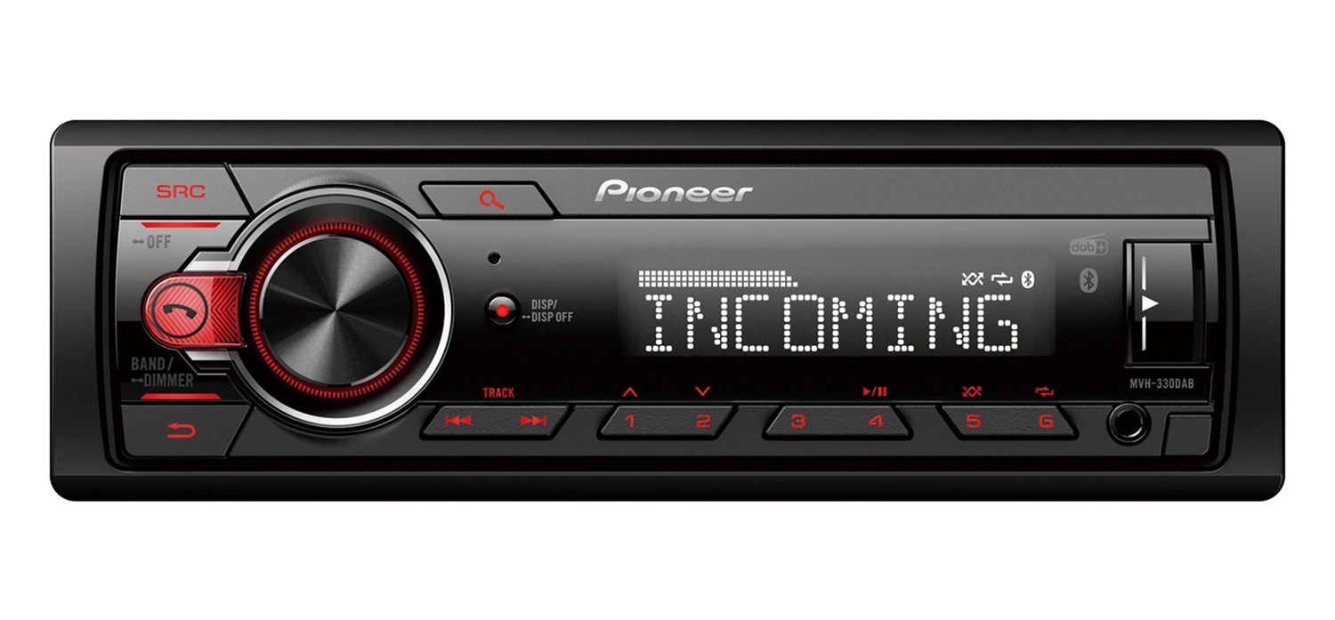 Pioneer MVH-330DAB Autoradio 1 DIN Nero 200 W con Bluetooth e DAB/DAB