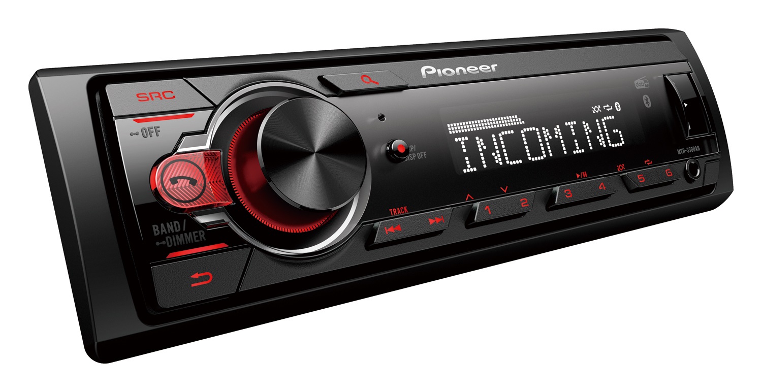 Pioneer MVH-330DAB Autoradio 1 DIN Nero 200 W con Bluetooth e DAB/DAB