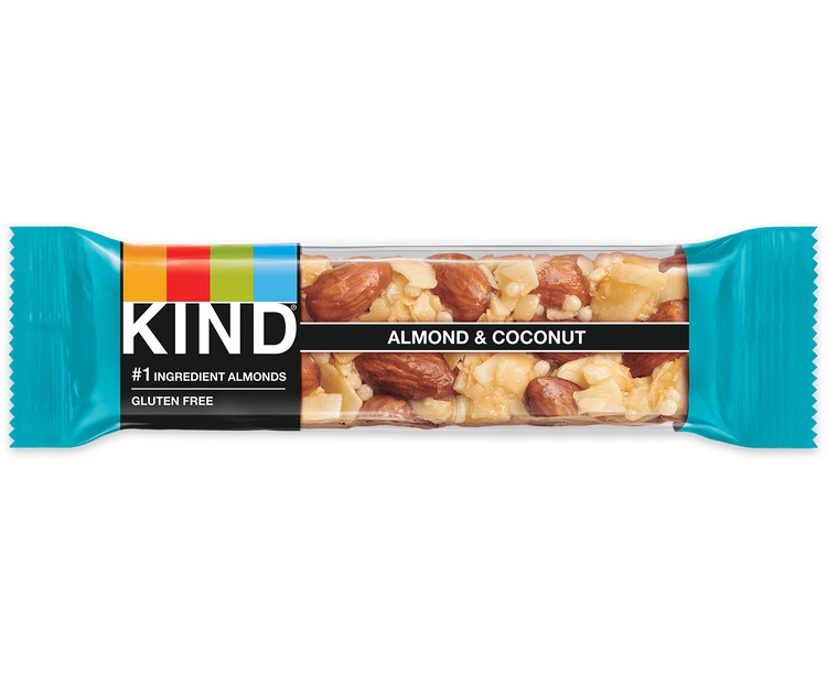 Be-Kind Barretta Snack al Gusto di Mandorle e Cocco - 12 Unità, Senza Glutine, Confezione da 1