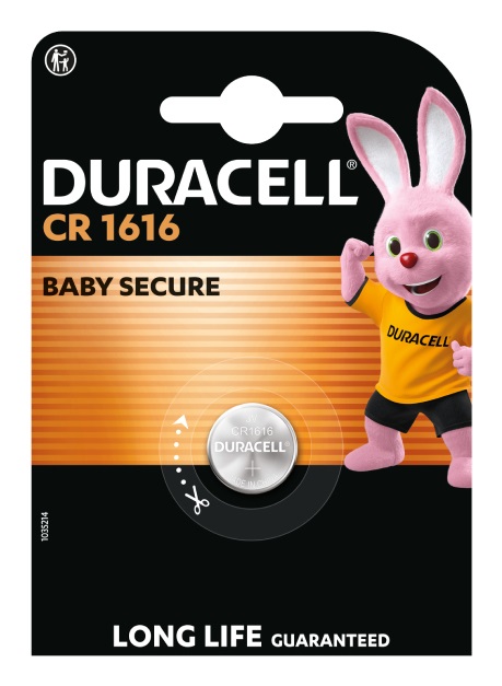 Duracell CR1616 Batteria a Bottone Litio 3V - Monouso, Confezione da 1 pz