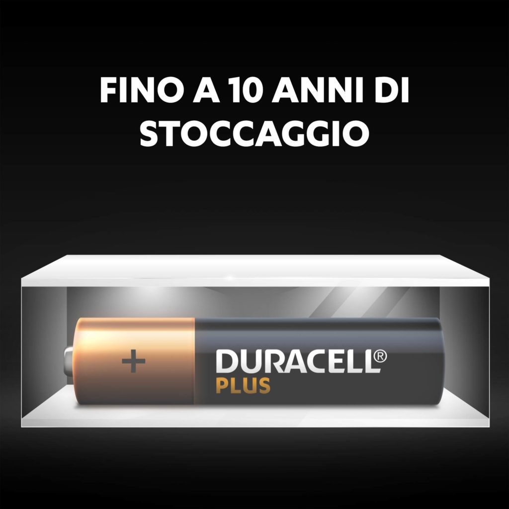 Duracell Batterie Plus AAA - Pile Alcaline 1.5V - Pacco da 8 - Fino al 100% di Extra Durata - 0% Plastica - 10 Anni di Conservazione
