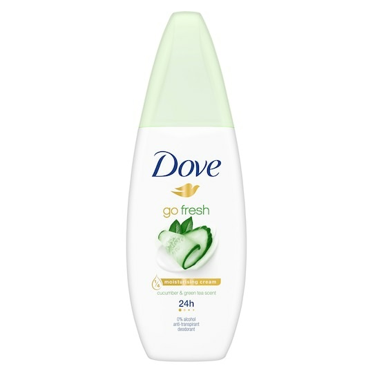 Dove Deodorante Vapo Go Fresh 75ml - Fragranza Cetriolo e Tè Verde, 24 Ore di Protezione Rinfrescante
