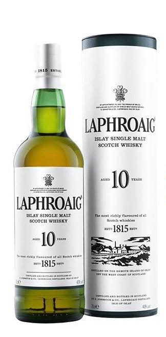 Laphroaig 10 Year Old Islay Single Malt Scotch Whisky 0,7 L - 40% vol, Astucciato