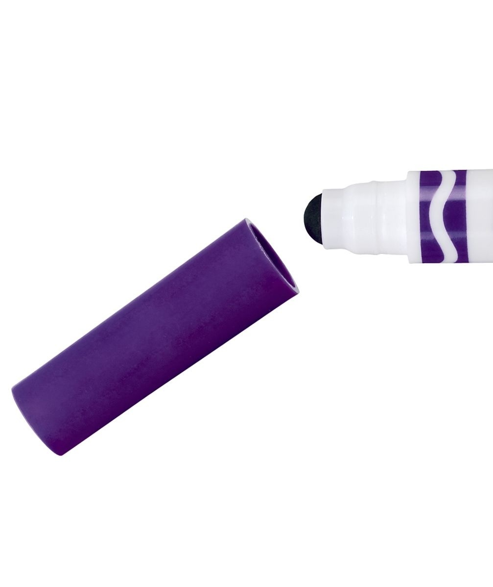 Crayola Mini Kids Set di 8 Pennarelli Super Lavabili con Punta Arrotondata di Sicurezza e Colori Assortiti, Età Consigliata: dai 12 Mesi