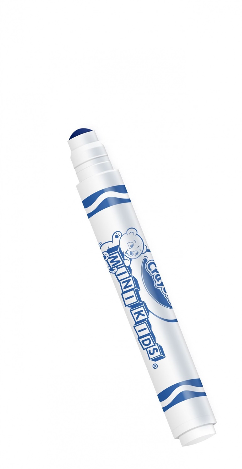 Crayola Mini Kids Set di 8 Pennarelli Super Lavabili con Punta Arrotondata di Sicurezza e Colori Assortiti, Età Consigliata: dai 12 Mesi