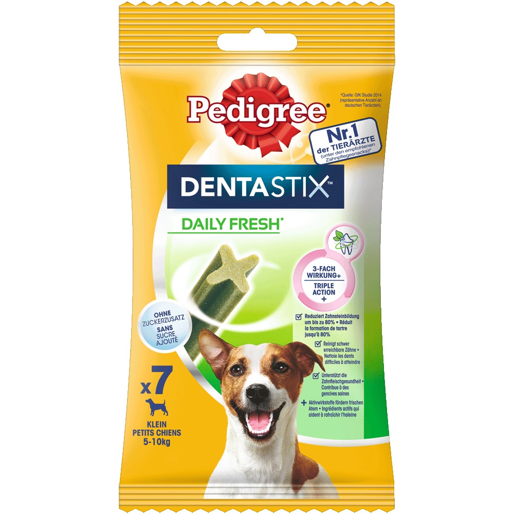 Pedigree Dentastix Fresh Snack per Cani Piccola Taglia (5-10 kg) - 7 Pz per Igiene Orale