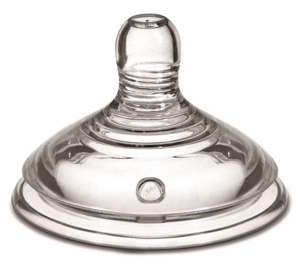 Tommee Tippee Closer To Nature - 2 Tettarelle in Silicone Flusso Medio 3m , Design che Imita il Seno Materno