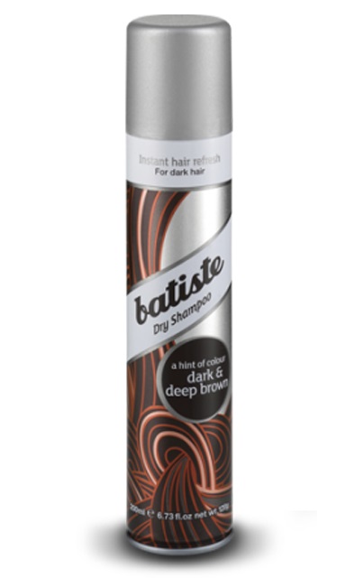 Batiste Shampoo Secco Dark & Deep Brown 200 ml - Rinfresca, Aggiunge Volume e Nasconde Grigio
