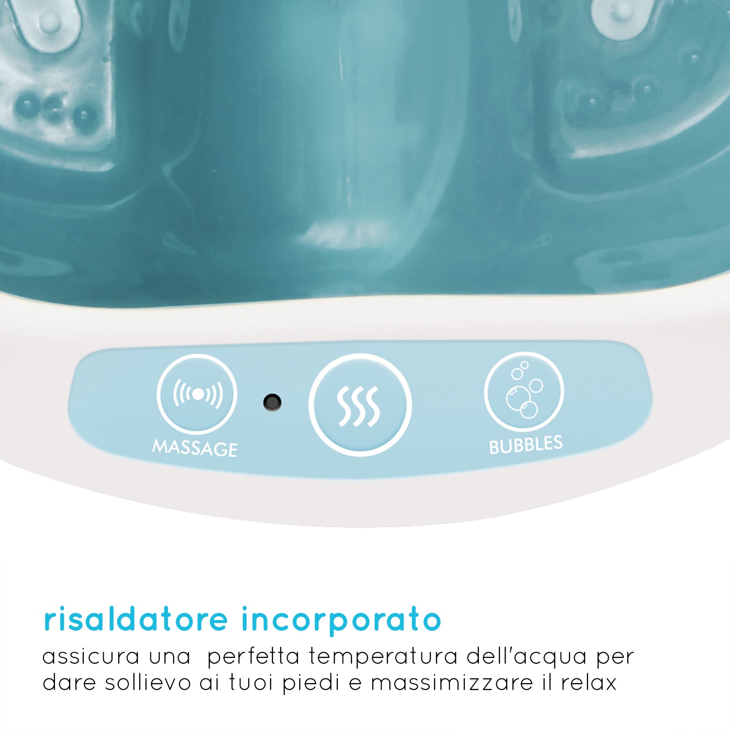 HoMedics Luxury Foot Spa FS-250-EU - Massaggiatore Piedi 4 in 1 con Idromassaggio, Magnetoterapia, Vibrazione e Funzione Calore