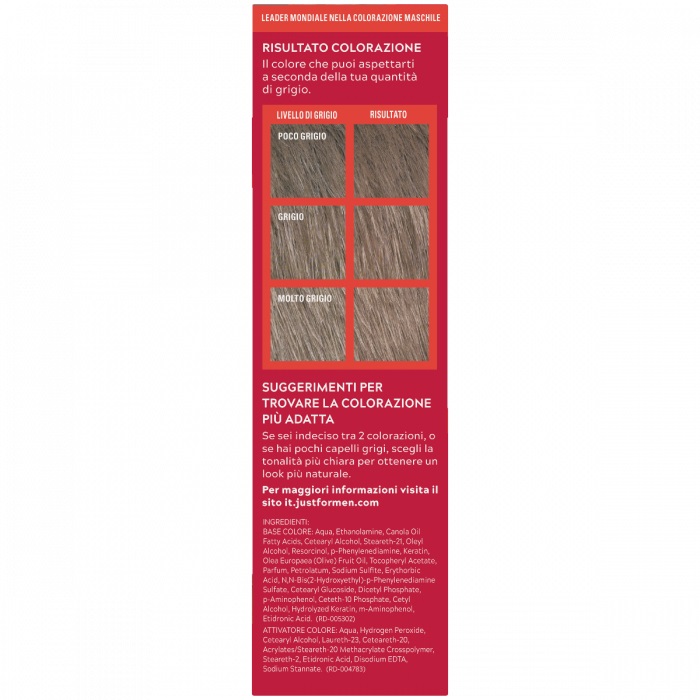 Just For Men Shampoo Colorante H-15 Biondo Scuro - Tinta Semipermanente Senza Ammoniaca con Cheratina e Vitamina E