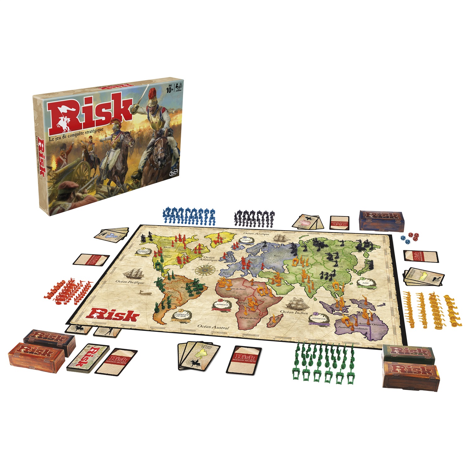 Hasbro Risk B7404101 Gioco da Tavolo Strategico - Versione Francese