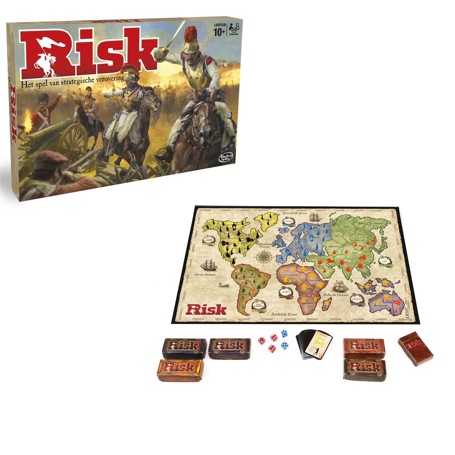 Hasbro Gaming Risk - Gioco da Tavolo Strategia Olandese per 3-5 Giocatori