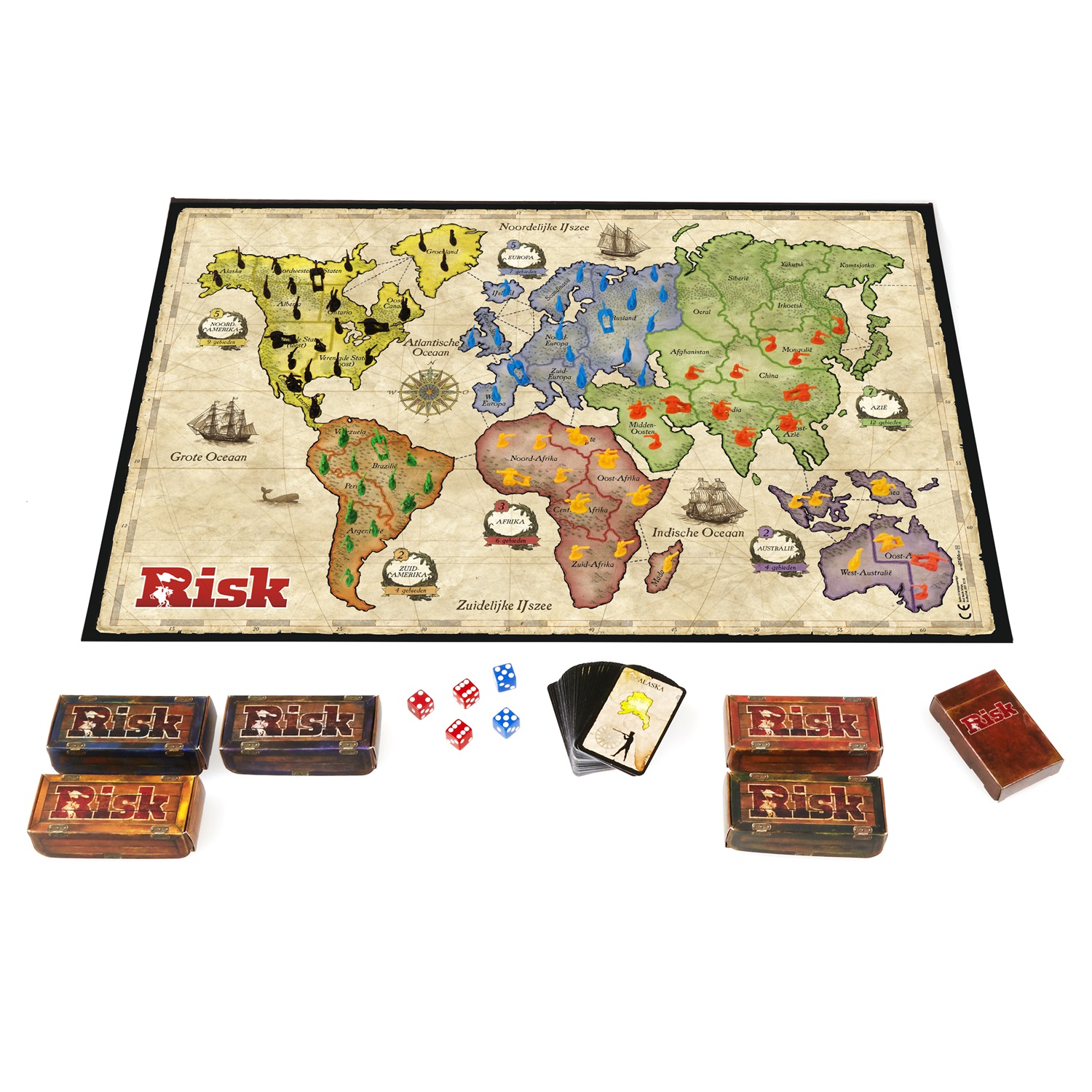 Hasbro Gaming Risk - Gioco da Tavolo Strategia Olandese per 3-5 Giocatori