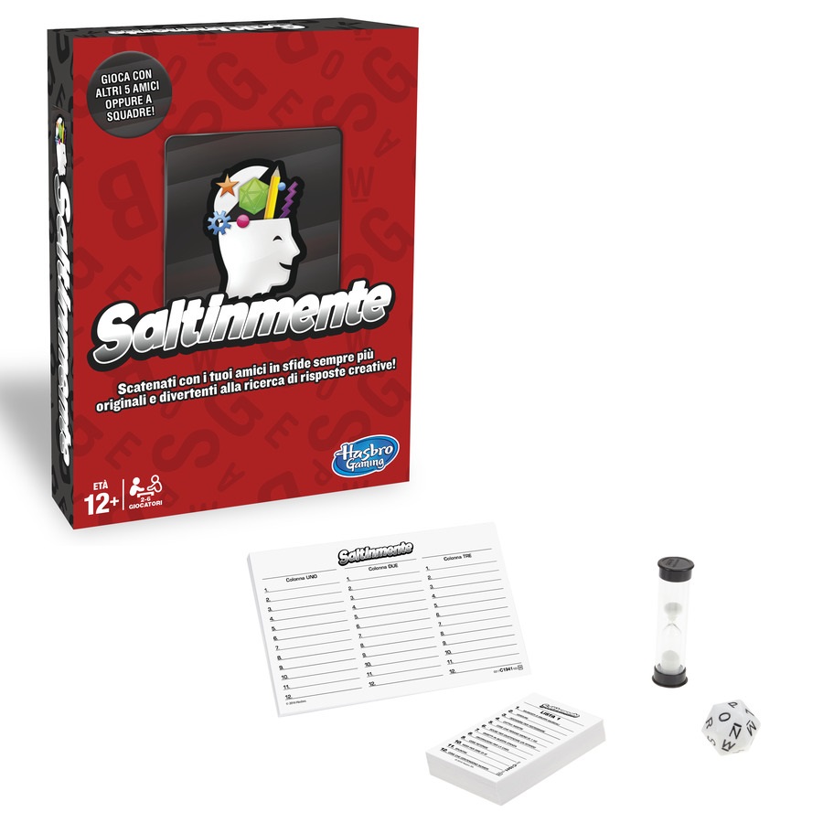 Hasbro Gaming Saltinmente Fat Pack - Gioco in Scatola Creativo per 2-6 Giocatori, Età 10
