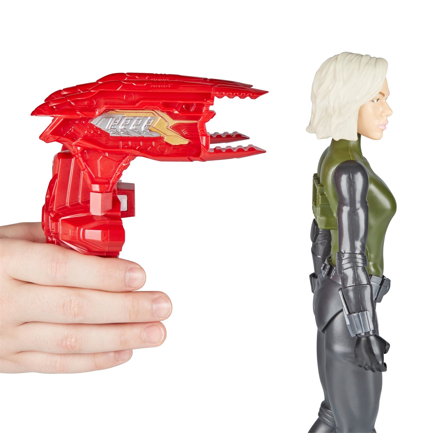 Hasbro Titan Hero Serie Vedova Nera 30 cm - Figura con Suoni Ispirata a Avengers INFINITY War