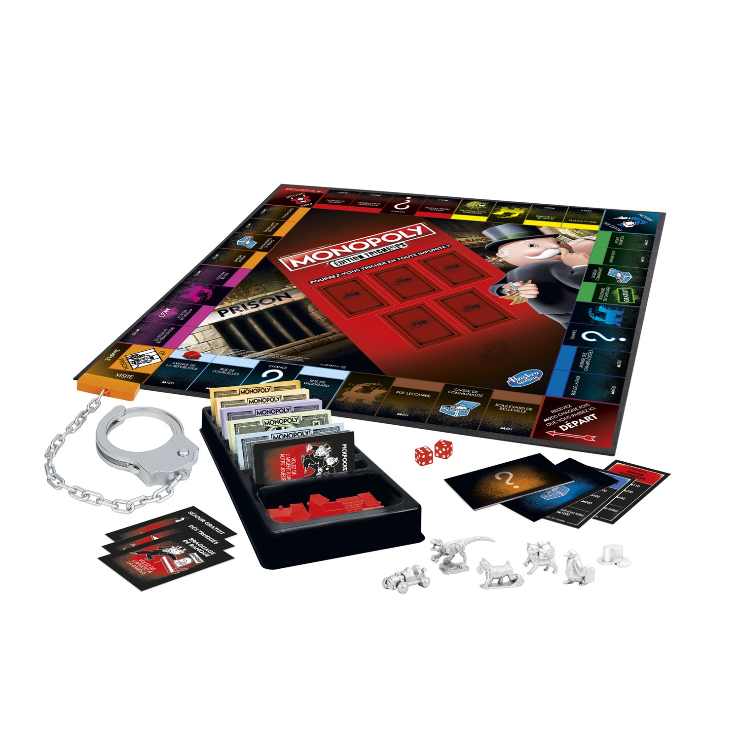Hasbro Gaming Monopoly Tricheurs - Gioco da Tavolo Edizione 2018 per Famiglie, Versione Francia, a Partire da 8 Anni